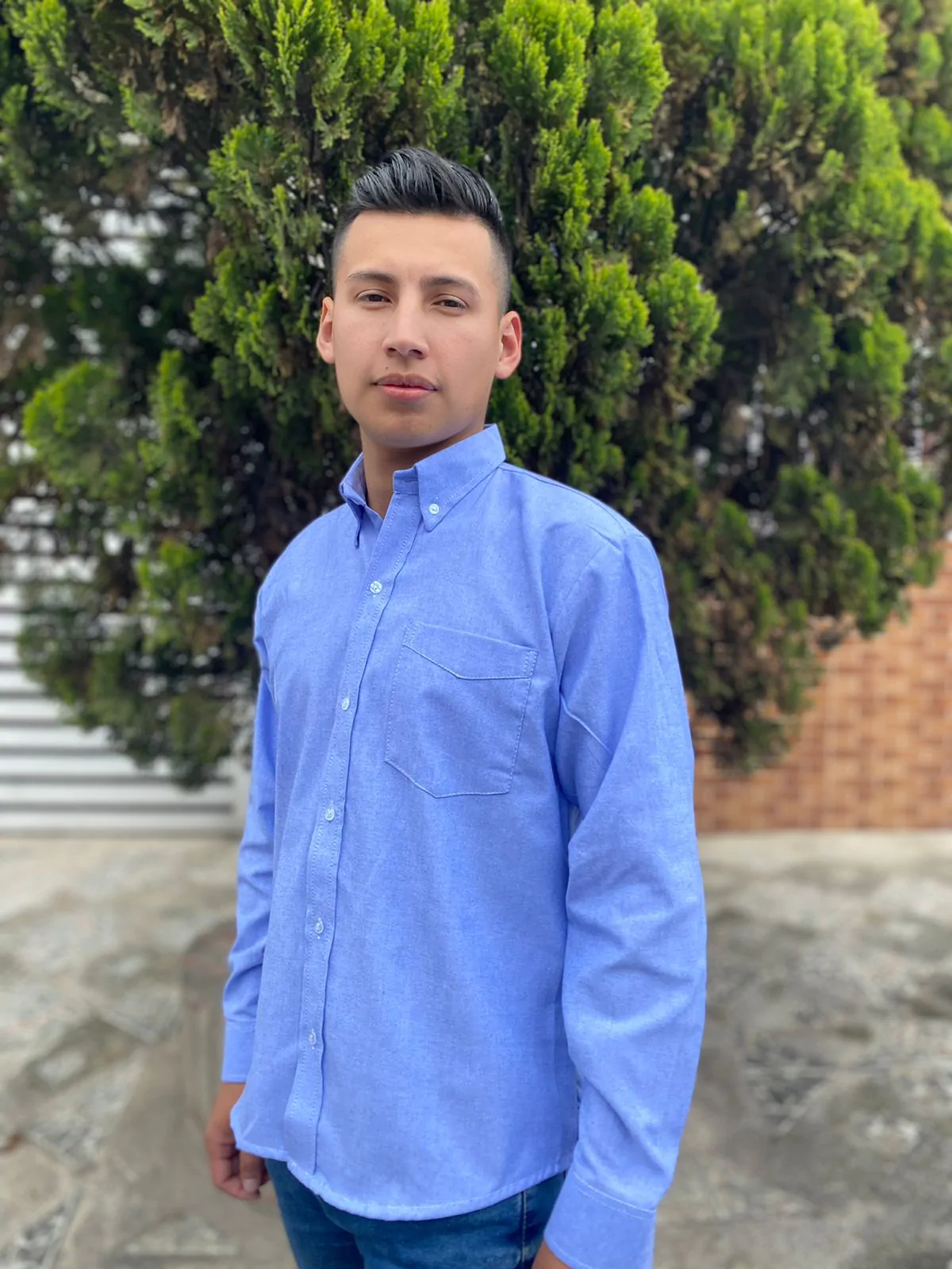 Camisa oxford caballero