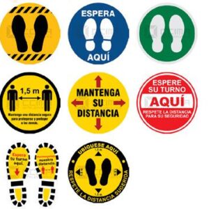Calcomanías De Distanciamiento Social