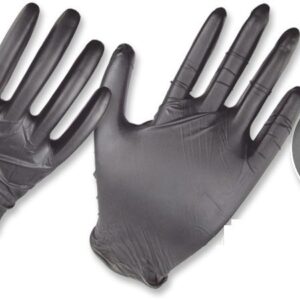 Guantes De Nitrilo Negro Multiusos