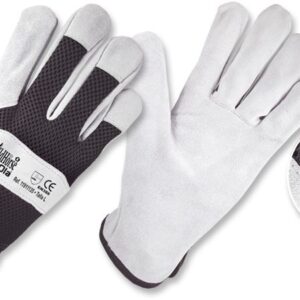 Guantes De Carnaza Y Tela Sintética
