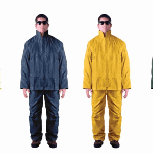 Impermeable 2 Piezas Color Neón, En Polyester Y Pvc.