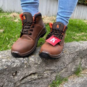 Bota De Seguridad Café Dama