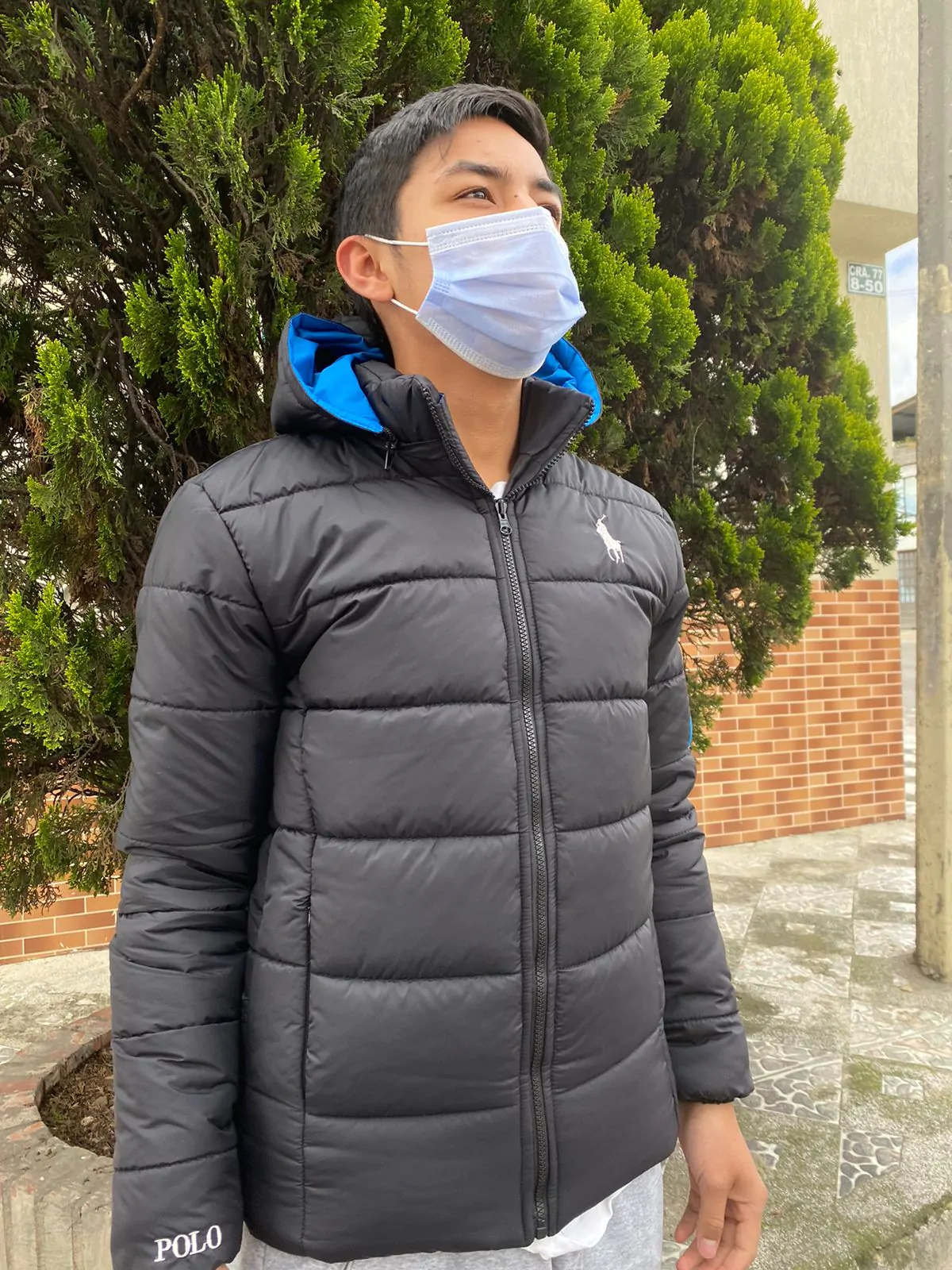 Chaqueta Acolchada Tipo Polo