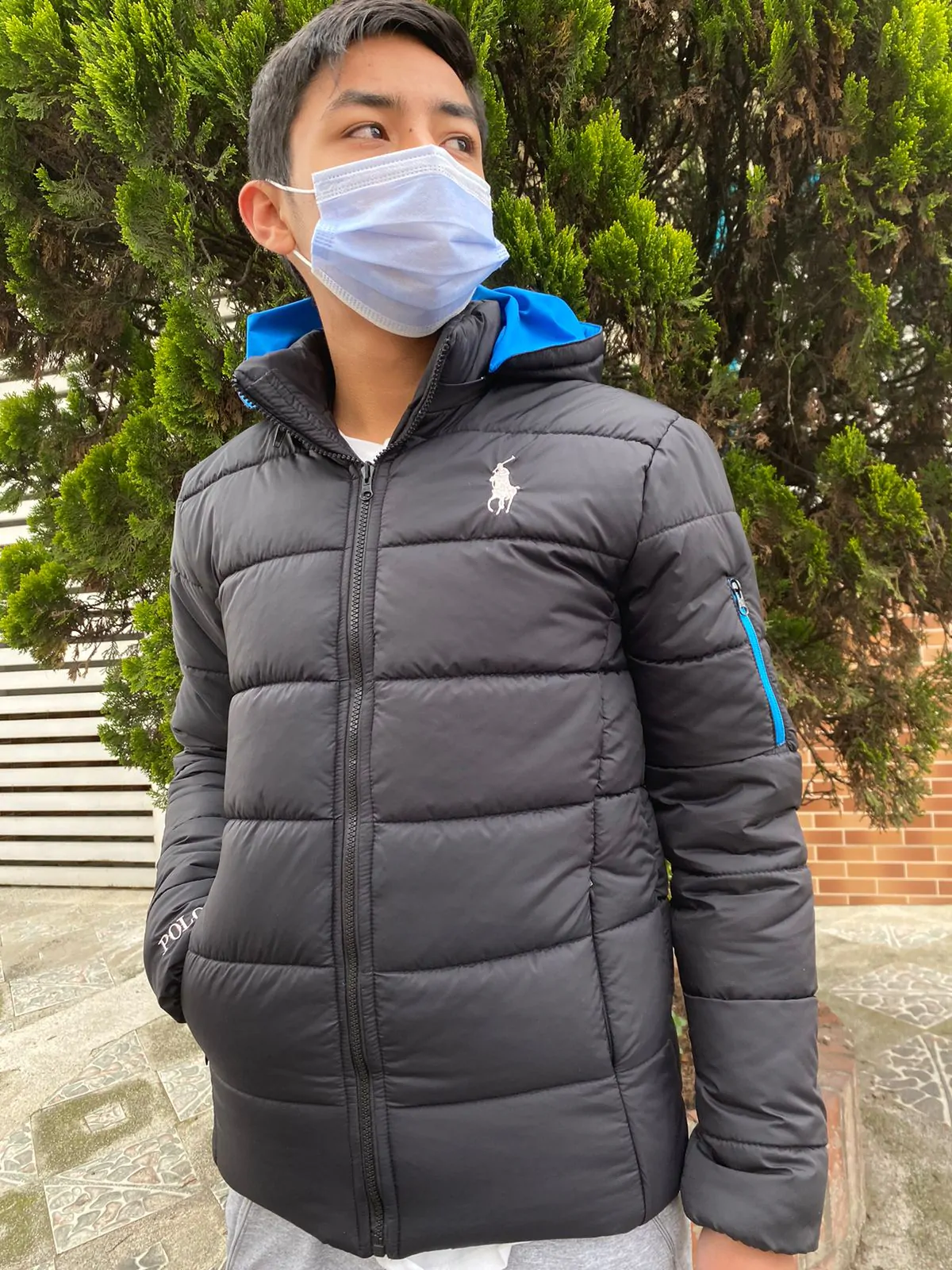 Chaqueta Acolchada Tipo Polo