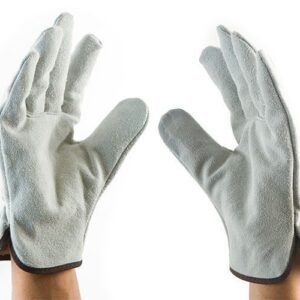 Guantes Ingeniero Driver Gloves Palma Y Dorso En Carnaza Blanca Narasafe
