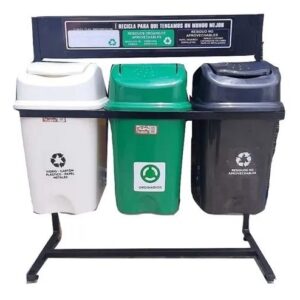 Punto Ecológico De 30 Lts 3 Puestos