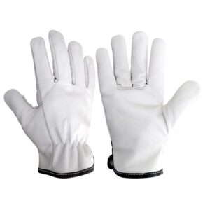 GUANTE VAQUETA TIPO INGENIERO SENCILLO BLANCO