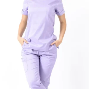 Jogger Licrado Pantalón Y Blusa Dama En Antifluidos Lila