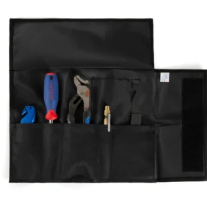 Rollo De Herramientas Multiusos De Emergencia Para Bomberos, Nailon, 5 Bolsillos, Negro