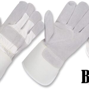Guantes Industriales En Cuero Y Tela, Puño Largo, Cosidos Con Kevlar® •“Bigjake”
