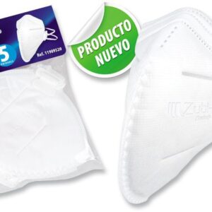 Mascarilla Para Polvo • Termosellada • Bolsa X 5 Unidades • Color Blanco
