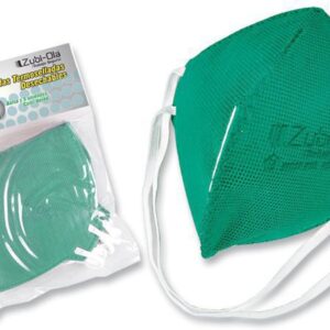 Mascarilla Para Polvo • Termosellada • Desechable • Bolsa X 5 Unidades • Color Verde