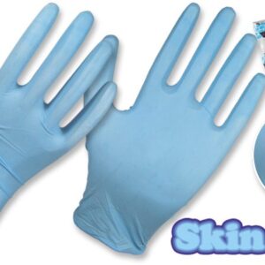 Guantes Nitrilo Azul Para Usos Generales (Aprobado Por La Fda 21 Cfr 177-2600) Manejo De Alimentos • Caja Dispensador X 100 Unidades. • “Skin Blur”