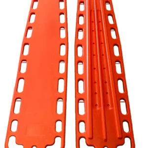 Tablero De Emergencia Liviano Para Inmovilización Espinal Médica Con Clips De Velocidad - Naranja
