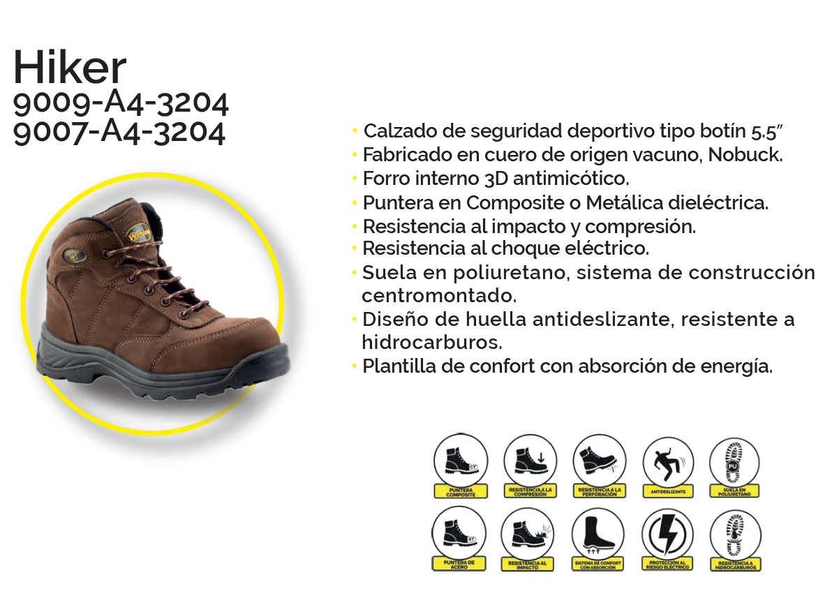 bota hiker 9009-A4-3204