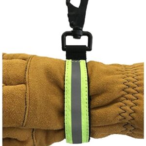 Correa Para Guante De Bombero Resistente Con Ribete Reflectante Verde