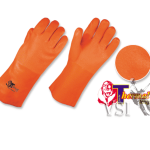 Guantes Pvc Utilflex Neón Semicorrugados. Para Ambientes Fríos. Largo: 14 35.56cm