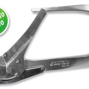 Gancho Fijo De Seguridad Doble Cierre Grande  En Aluminio Forjado