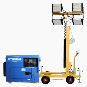 Torre De Iluminación Masalta + Planta Eléctrica Hyundai Diesel 6000w Cabinada
