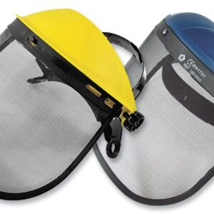 Careta De Protección Facial Con Malla Metálica Soporte Ajustable