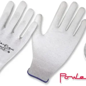 Guantes Nylon Fibra De Carbono Recubiertos En Poliuretano Antiestáticos Powerflex