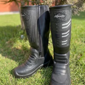 Bota Caña Alta Cuero Motociclista