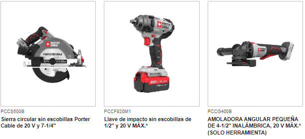 Herramientas Porter Cable
