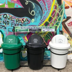 Punto Ecológico De 121lts Tapa Vaiven