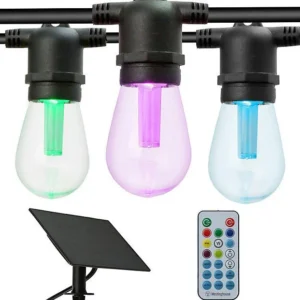 Cadena De Luz Led Solar Con Cambio De Color
