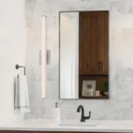 Luz LED Luminaria de Pared, Acabado de Níquel Cepillado 25W Dermot