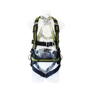 Arnés para rescate bicolor en H con 6 puntos de anclaje