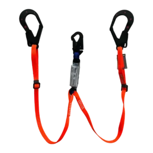 Eslinga doble dieléctrica regulable con absorción de impacto