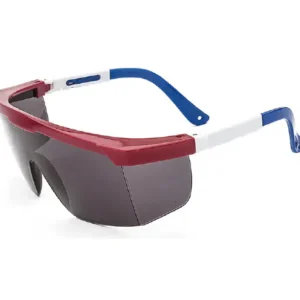 Lente Capitan Red Blue Dark Ajustable De Policarbonato, Azul Y Rojo