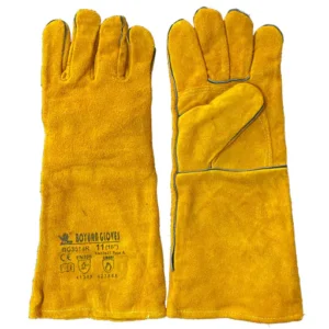 Guante Gold Soldador Amarillo Con Refuerzo En Palma