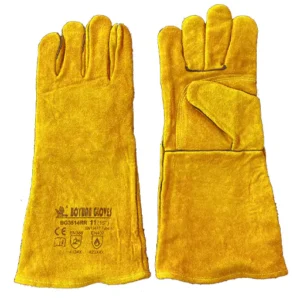 Guante Gold R Soldador Amarillo Con Refuerzo En Palma, Hilo Kevlar