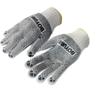Guante Black Rain Tejido En Hilaza Con Puntos Pvc Doble Cara.