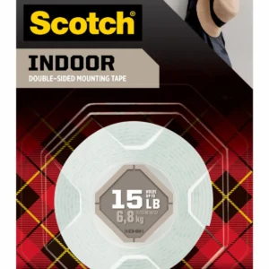 Cinta de Montaje Doble Cara Scotch-Mount™ para Interiores, 2.54 cm x 1.27 m