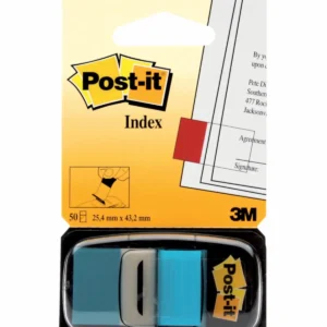 Banderitas Adhesivas Post-it®, Señaladores de Página, Azul