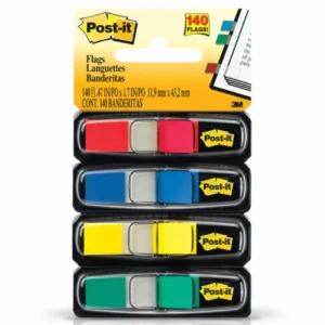 Banderitas Adhesivas Post-it®, Señaladores de Página, Colores Primarios