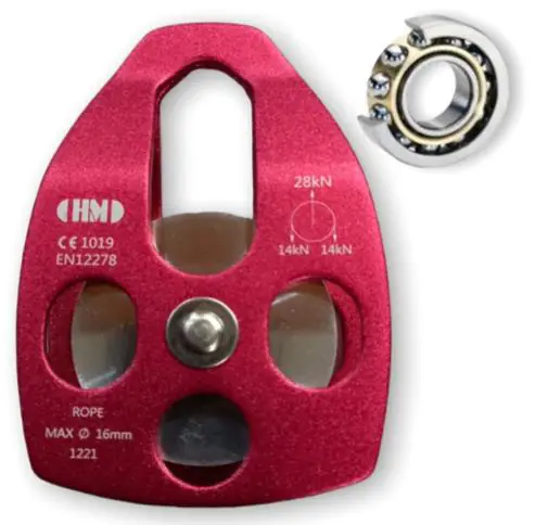 Polea Sencilla De Placas Oscilantes Montada En Balineras Hm Ap-081-B