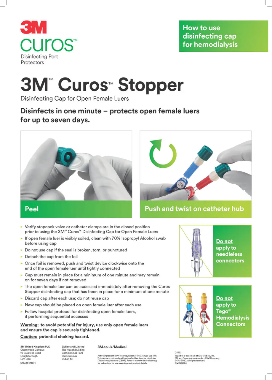 Protectores de puerto desinfectantes