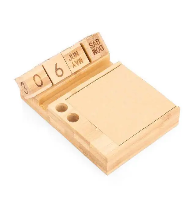 Memo Calendario Bambú