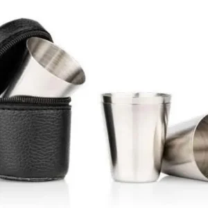 Set de 4 copas en acero inoxidable