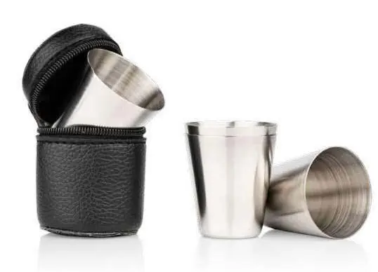 Set de 4 copas en acero inoxidable