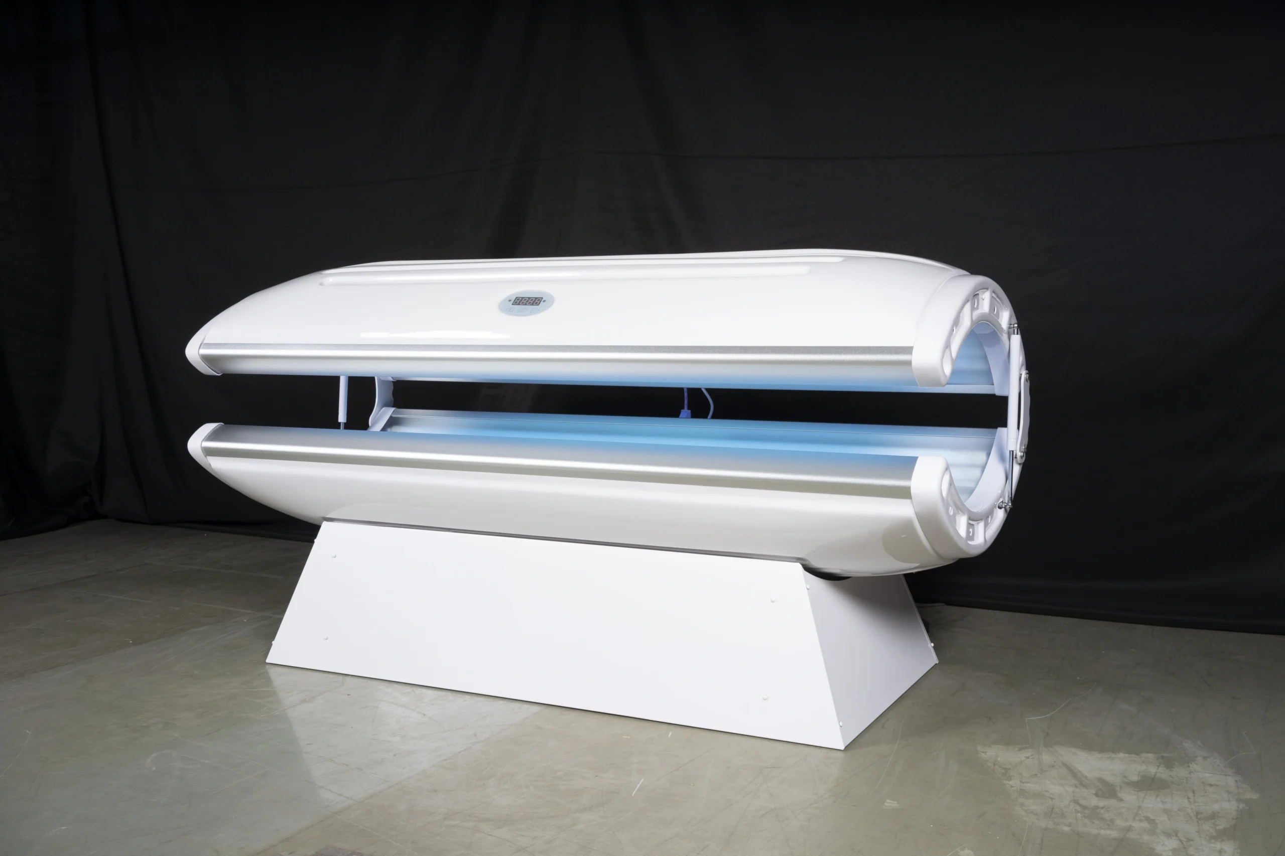 Cama de cápsula de bronceado con luz UV