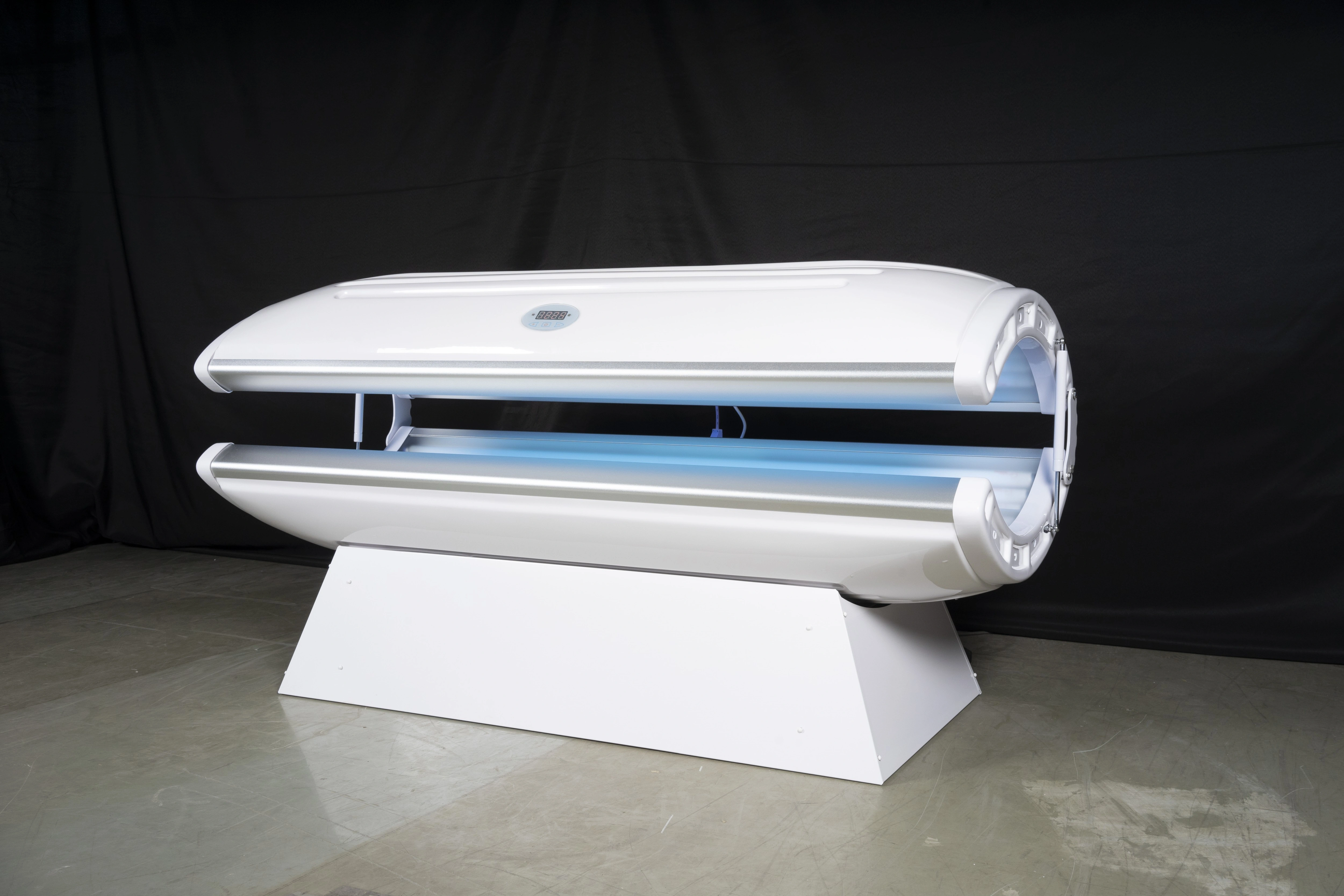 Cama de cápsula de bronceado con luz UV