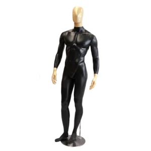 maniqui hombre negro dorado