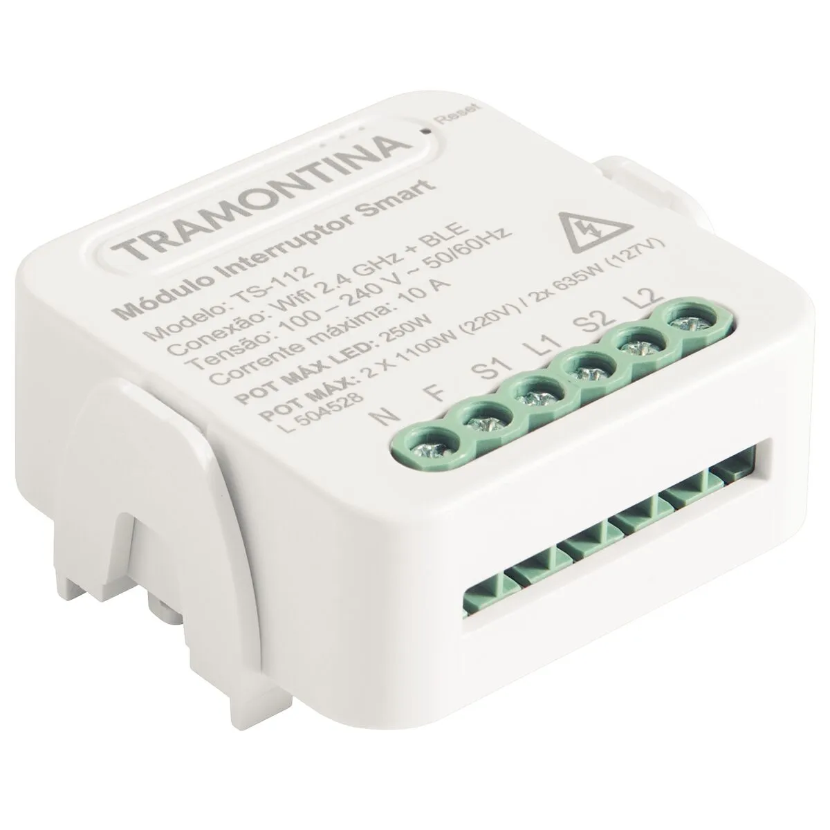 módulo interruptor smart Tramontina de 2 canales