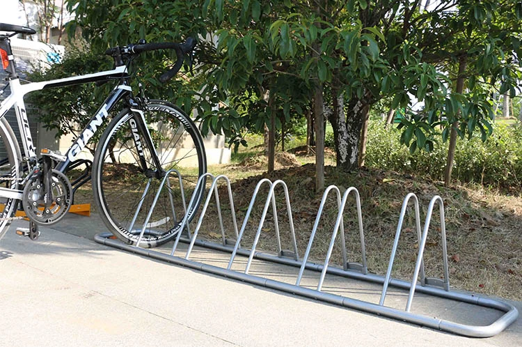Estacionamiento de bicicletas y portabicicletas galvanizado por inmersión en caliente para 5 bicicletas