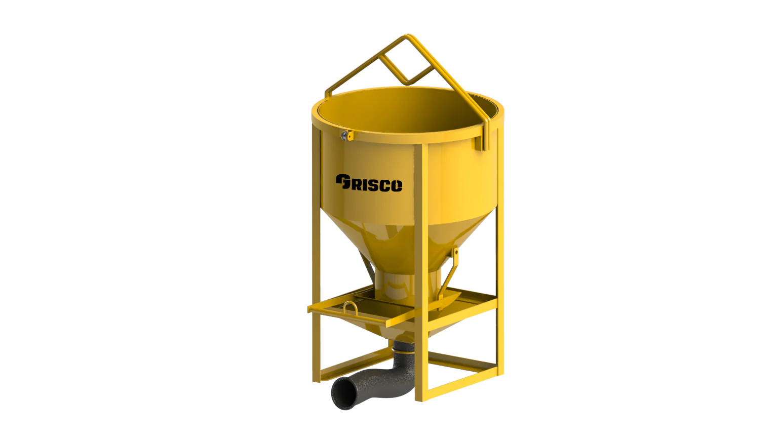 Balde de descarga lateral con extension